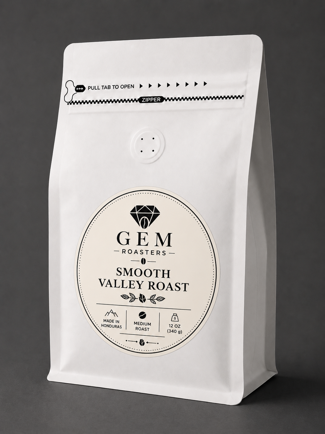 Gem Roasters – Smooth Valley Roast | Medium Roast | Whole Bean | 12 oz